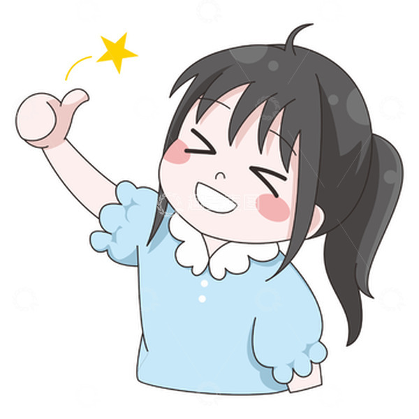 源文件下载【趣麦麦图】点赞卡通人物