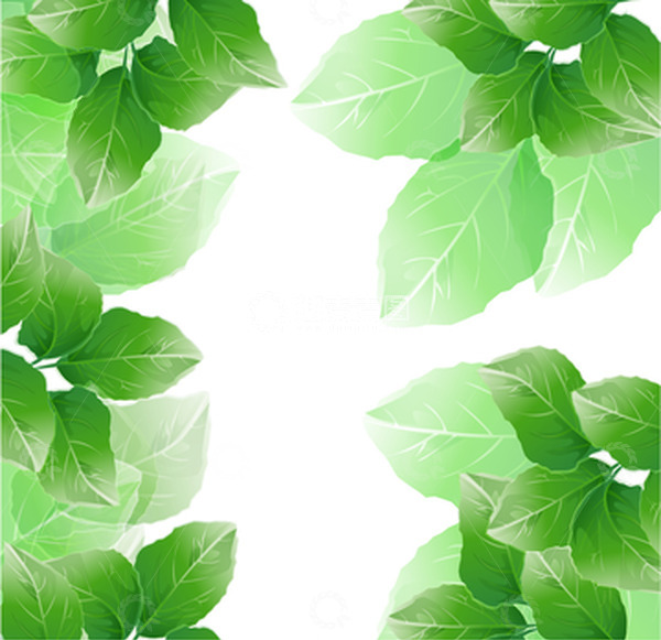 源文件下载【趣麦麦图】-春天绿叶叶子树叶装饰元素