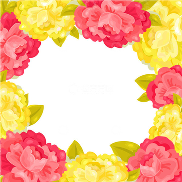 源文件下载【趣麦麦图】春天花朵花丛鲜花绿叶春天元素装饰元素