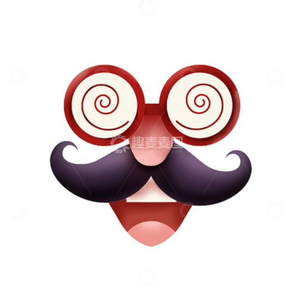 源文件下载【趣麦麦图】手绘愚人节搞怪表情装饰元素