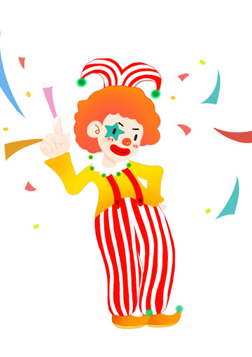 愚人节卡通小丑