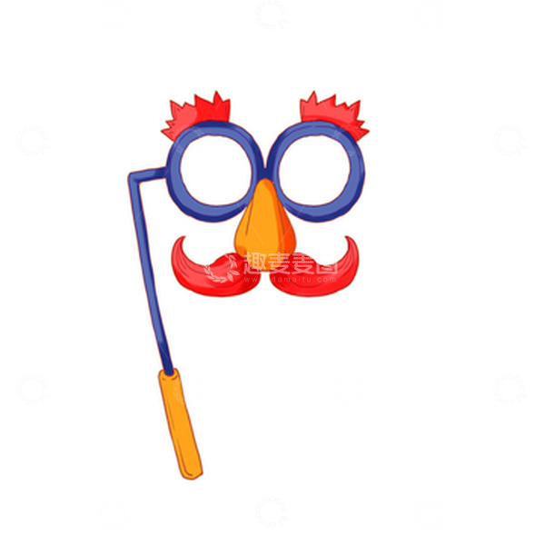 源文件下载【趣麦麦图】愚人整蛊惊喜变装面具恶搞搞笑