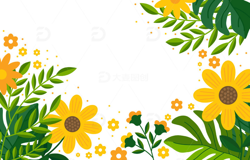 春天春分花朵花束花丛春天装饰花草