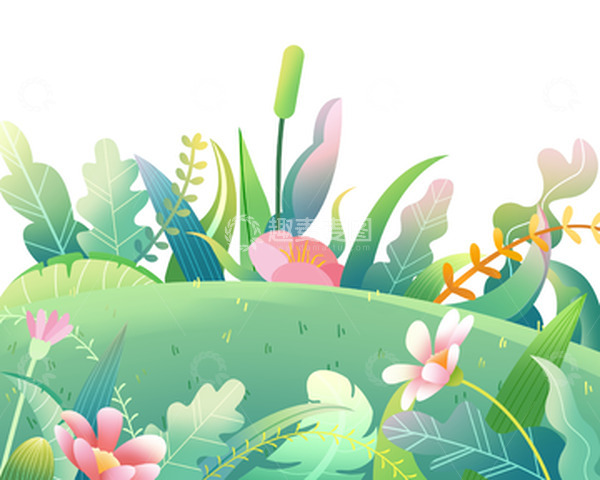 源文件下载【趣麦麦图】简约手绘春分春天节气手绘场景