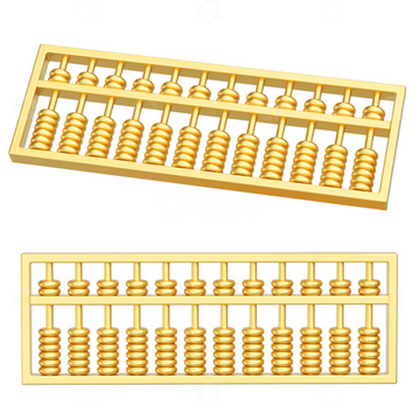 源文件下载【趣麦麦图】-3D元素之金融周边金算盘