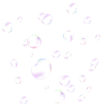 女王节气泡漂浮元素