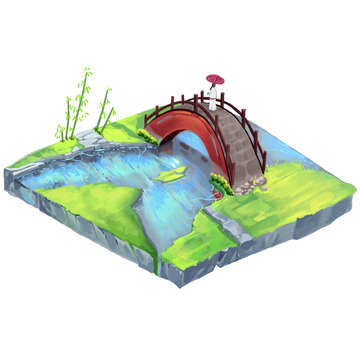 桥，风景，水，