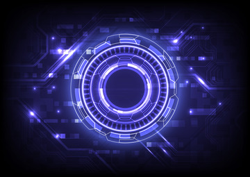 科技未来数据光效电路图科幻