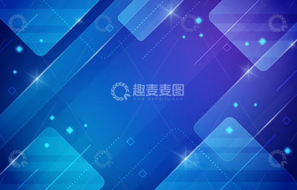 源文件下载【趣麦麦图】光效科技未来数据电脑蓝色背景