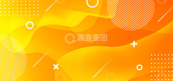 源文件下载【趣麦麦图】科技光效广告商务色块橙色背景