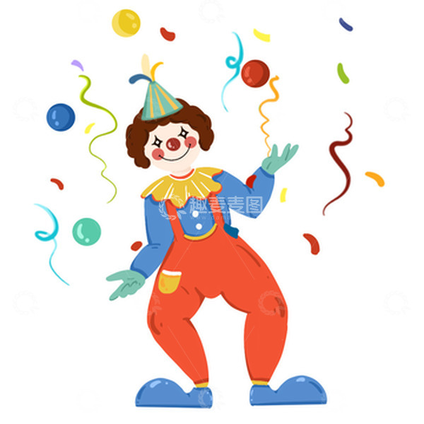 源文件下载【趣麦麦图】愚人节小丑人物滑稽搞笑整蛊元素