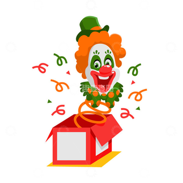 源文件下载【趣麦麦图】愚人节小丑惊吓盒子惊喜盒子鬼脸搞怪整蛊