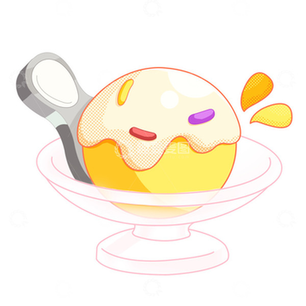 源文件下载【趣麦麦图】夏天冰淇淋美食马卡龙色甜品
