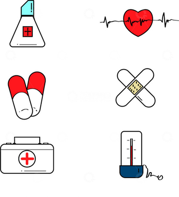 源文件下载【趣麦麦图】医疗图标元素