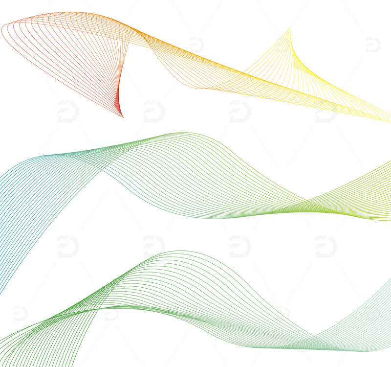 源文件下载【趣麦麦图】-冷暖渐变文艺科技企业线条高科技风曲线