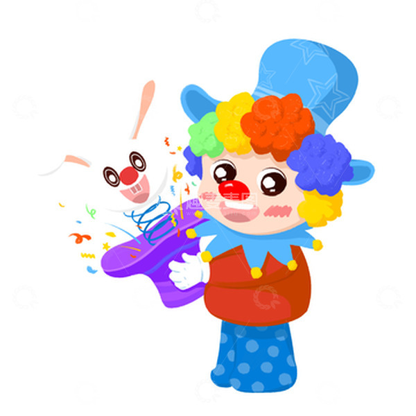 源文件下载【趣麦麦图】小丑装扮的小男孩愚人节整蛊