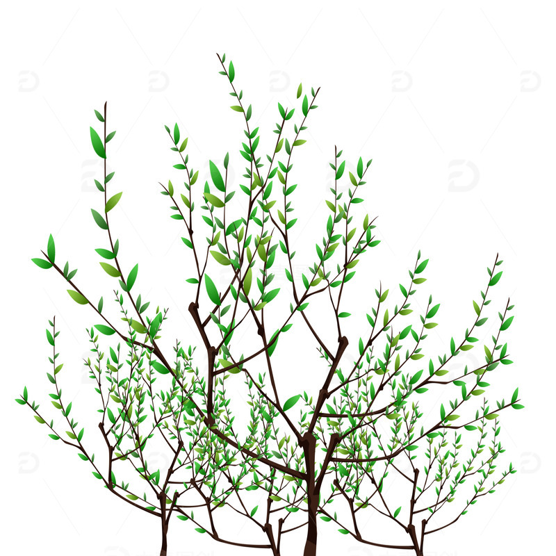 源文件下载【趣麦麦图】植树节树叶装饰元素