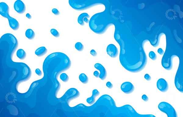 源文件下载【趣麦麦图】水花水滴液体流动卡通水花