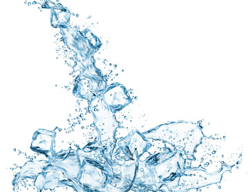 水花水滴液体流动冰块水效果涟漪