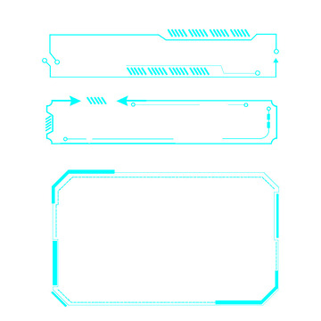 发光箭头边框科技感渐变高级感