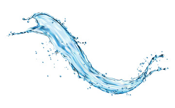 水花水滴液体流动水效果特效