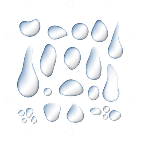 源文件下载【趣麦麦图】-水滴雨点流动滑落水珠雨滴滑落效果