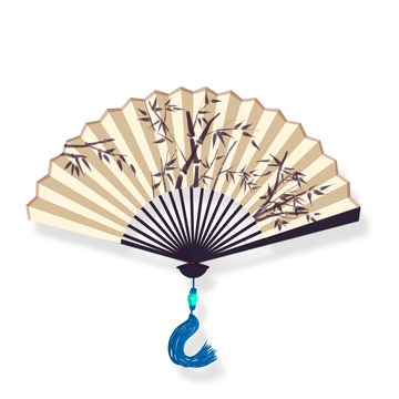 古风折扇扇子素材
