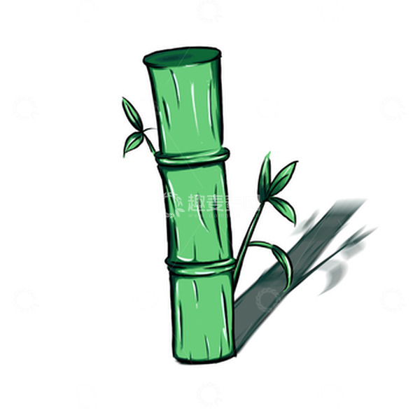 源文件下载【趣麦麦图】卡通竹子手绘