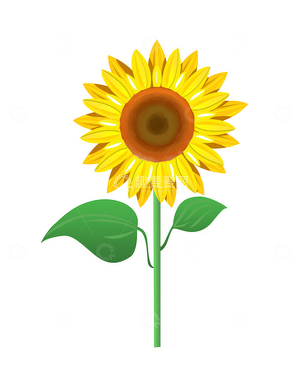 源文件下载【趣麦麦图】-春天向日葵元素