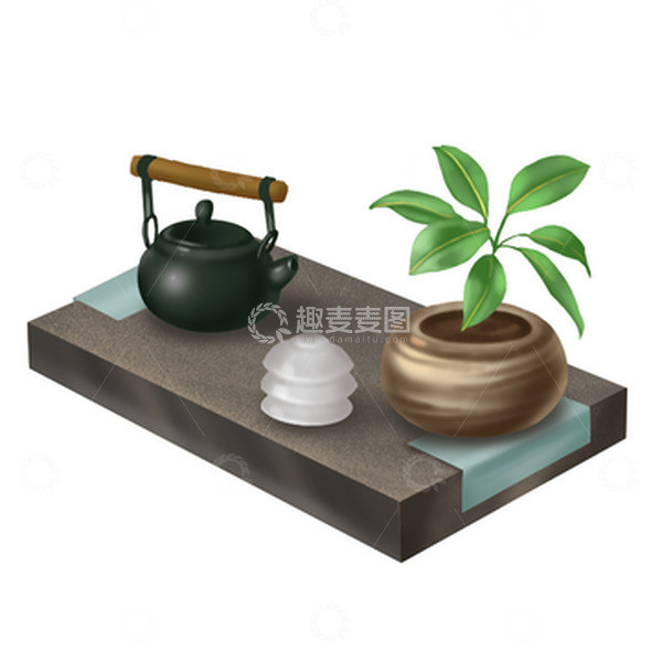 源文件下载【趣麦麦图】茶，春茶,泡茶工具,茶叶
