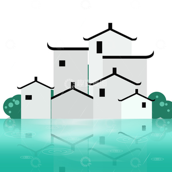 源文件下载【趣麦麦图】徽派建筑房子装饰元素