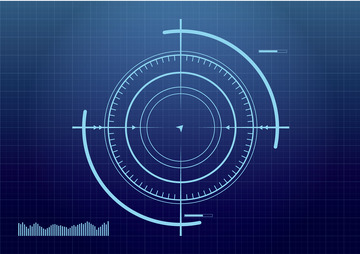 蓝色科技数据锁定网格科技背景