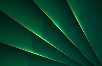 科技质感扇叶光效金属绿色背景