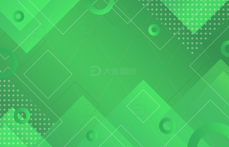 源文件下载【趣麦麦图】科技商务简约扁平绿色海报背景banner