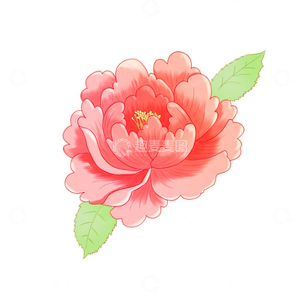 源文件下载【趣麦麦图】花朵花牡丹植物国风古风装饰元素