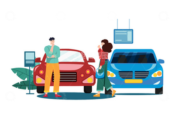 源文件下载【趣麦麦图】卡通汽车卡通人物轿车车辆交谈交通工具