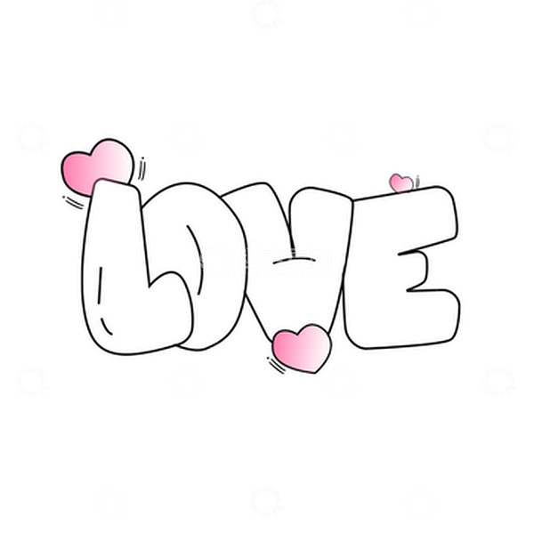 源文件下载【趣麦麦图】-英文字体love爱