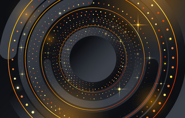 科技质感黑金大气光点高端背景