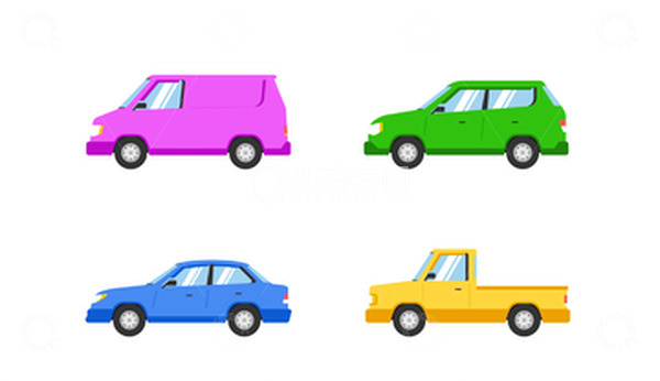 源文件下载【趣麦麦图】卡通车子汽车轿车车辆矢量车子