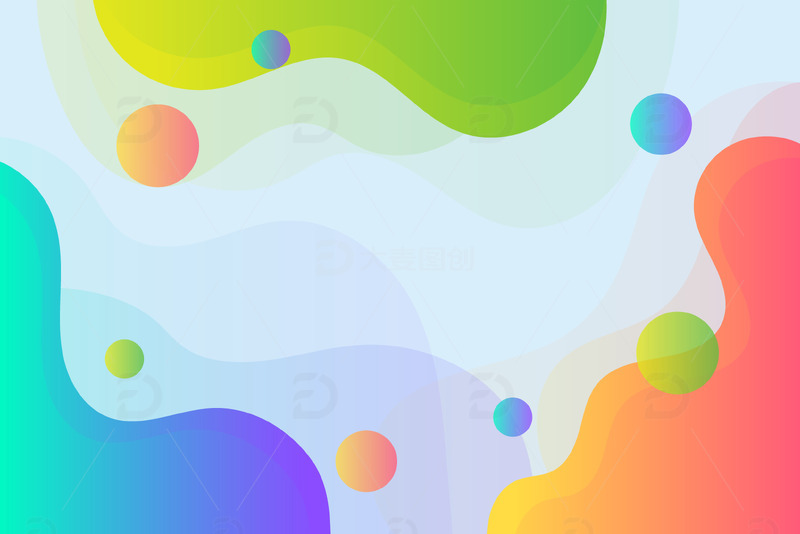 源文件下载【趣麦麦图】-简约扁平商务色块渐变简单背景