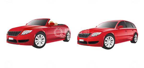 源文件下载【趣麦麦图】汽车车辆轿车跑车交通工具红色跑车卡通车子