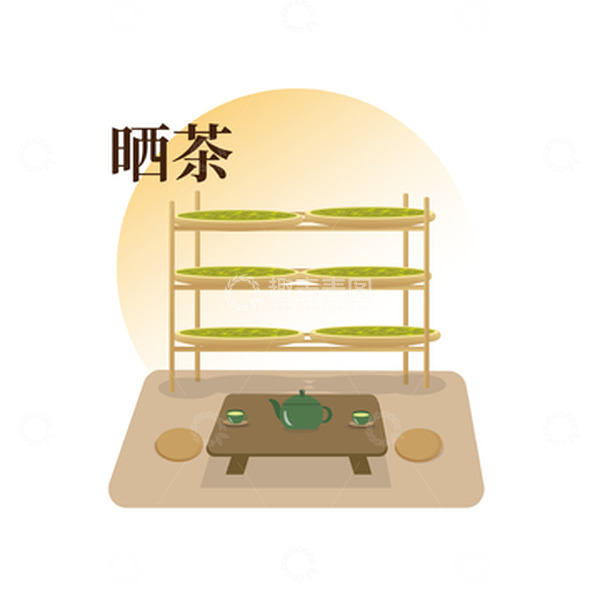 源文件下载【趣麦麦图】春茶季晒茶叶茶壶茶喝茶阳光泡茶