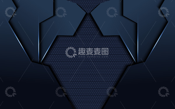 源文件下载【趣麦麦图】-黑色质感科技纹理高端金属背景