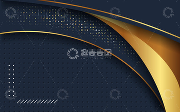 源文件下载【趣麦麦图】-黑金质感网格蜂窝曲线金色高端背景