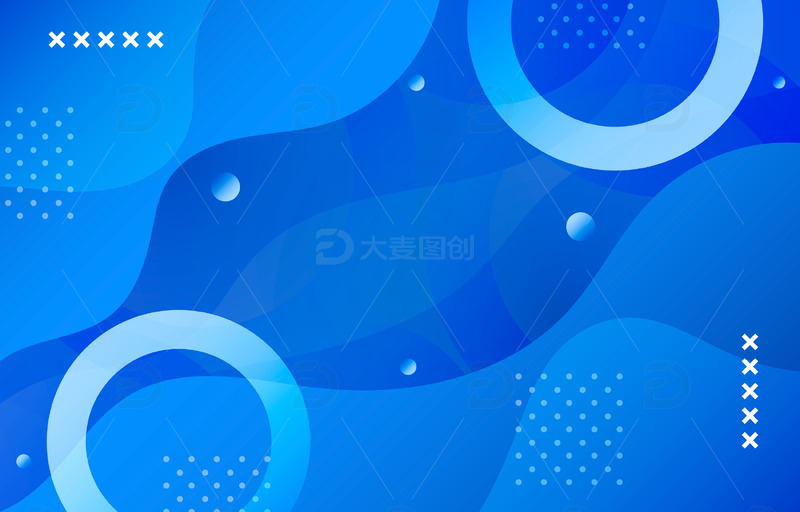 源文件下载【趣麦麦图】科技简约蓝色商务封面公司企业海报背景