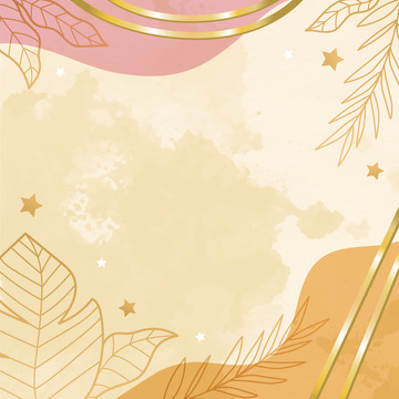 简约淡雅简单叶子矢量背景