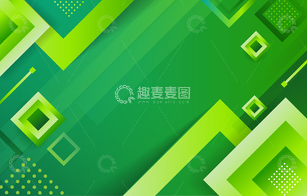 源文件下载【趣麦麦图】商务科技简约简单色块绿色背景