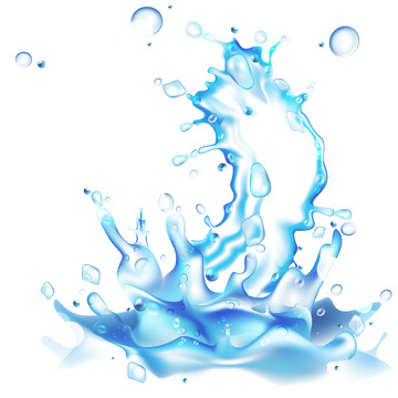水效果水特效水珠水花水浪流动