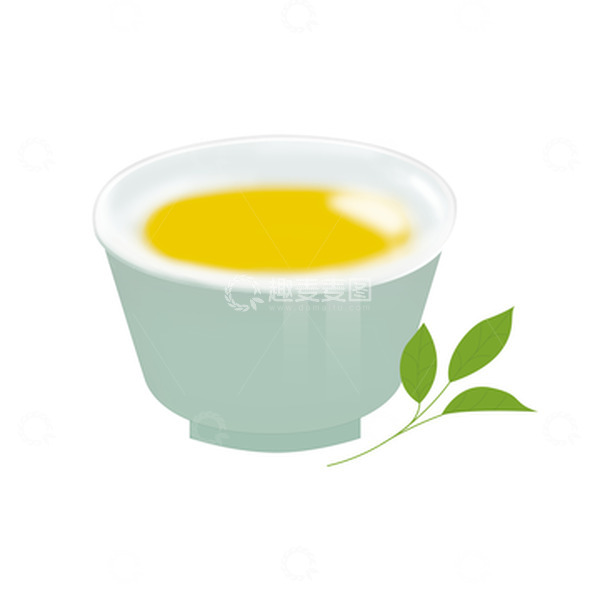源文件下载【趣麦麦图】春茶茶叶茶杯手绘