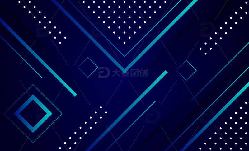 源文件下载【趣麦麦图】科技蓝色未来数据信息海报科技背景